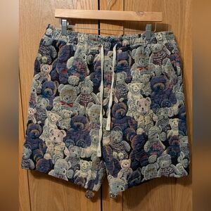 Women's Patterned Teddy Bear Shorts
